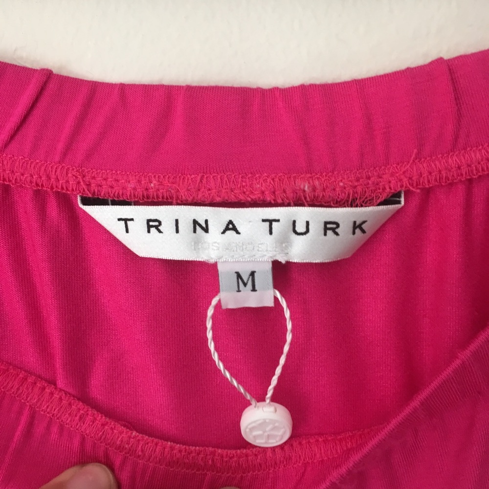 Trina Turk | Annalisa Jumpsuit Brilliant Fuschia M - Picture 5 of 8